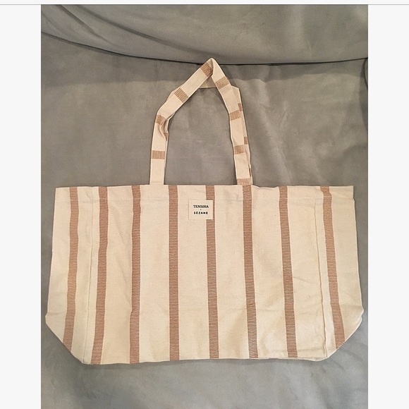 sezane canvas tote